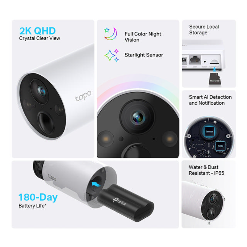Tp-link tapo c420 smart wire-free security camera 110.6x64.2x64.2 cm, , medium-null