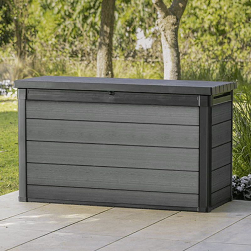 Product image: Keter cortina κουτί αποθήκευσης κήπου 757l γκρι ξύλου, , medium-null