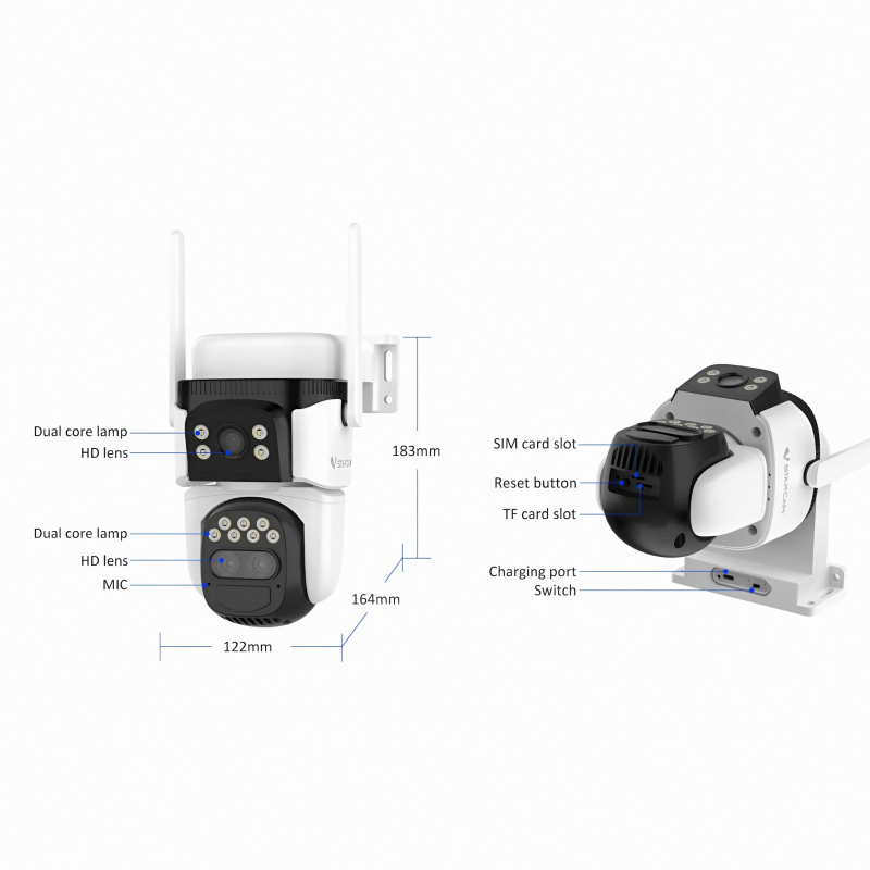 Vstarcam 4G camera 10x zoom with solar panel, , medium image number null
