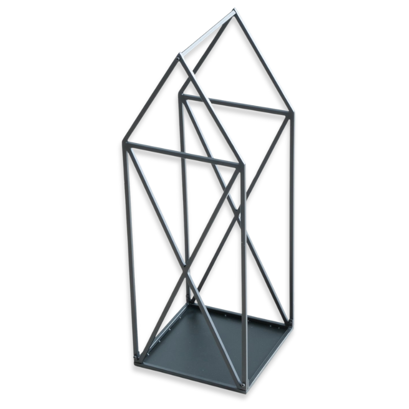 Boltze iron black firewood rack 98x36cm image number null