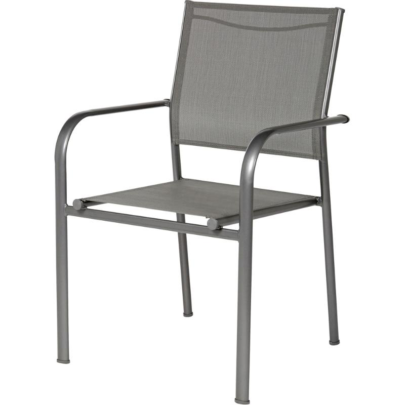 Dallas steel chair - grey, , medium-null