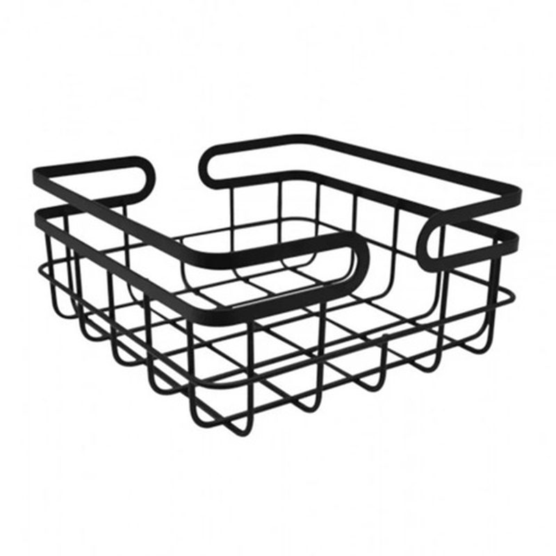 Ankor metal fruit basket 26x26x12cm black, , medium-null