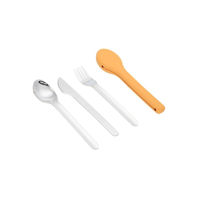 Product image: Cutlery set 3 pcs with silicone case, , medium-null