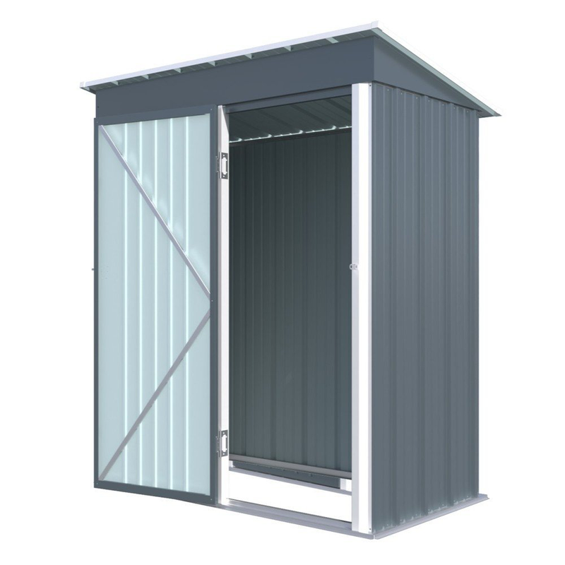 Isunor μεταλλική γαλβανιζέ αποθήκη κήπου – 3x5ft – 94x161xh181cm, , medium-null