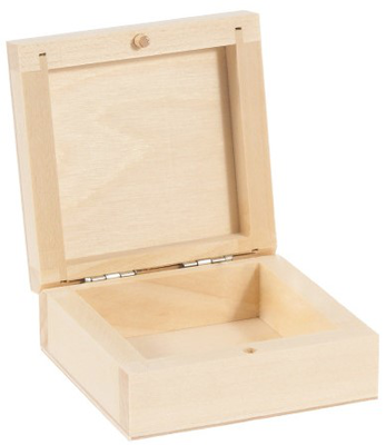 Wooden box 100x100x50mm, , medium