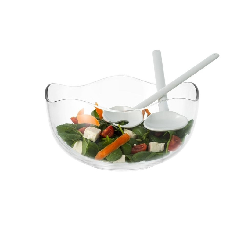Borgonovo onda 26 salad bowl 26cm with server set, , medium-null