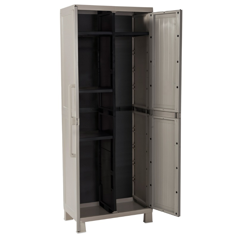 Toomax utility cabinet wood with 4 shelves 66x38x173cm, , medium-null