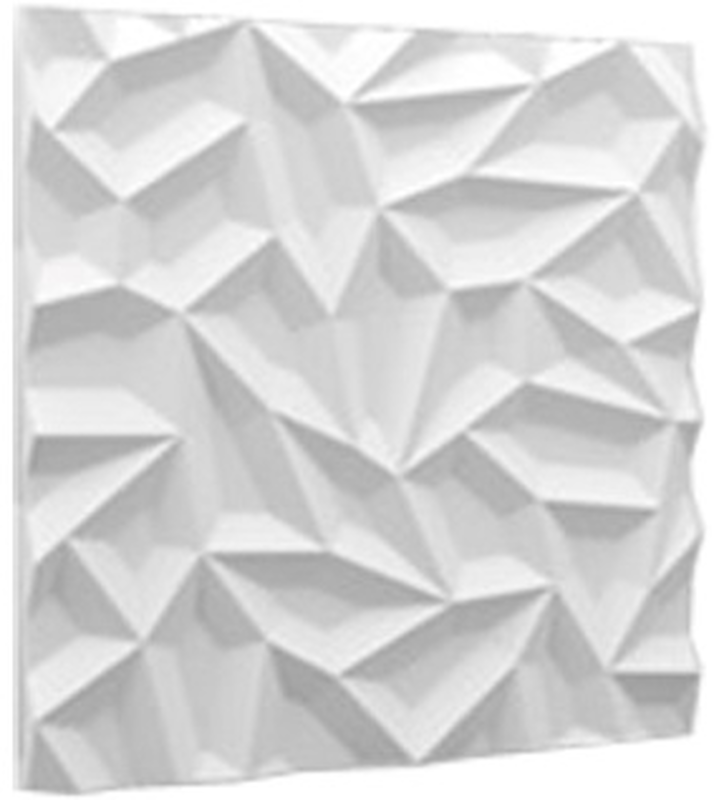 Beautywall γυψινα 3d πανελ τοιχου ice 60x60cm 4pcs, , medium-null