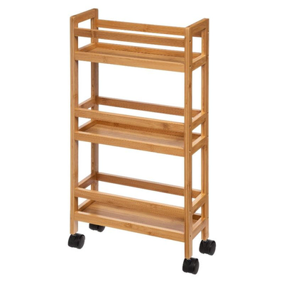 5five bamboo narrow wheels trolley, , medium