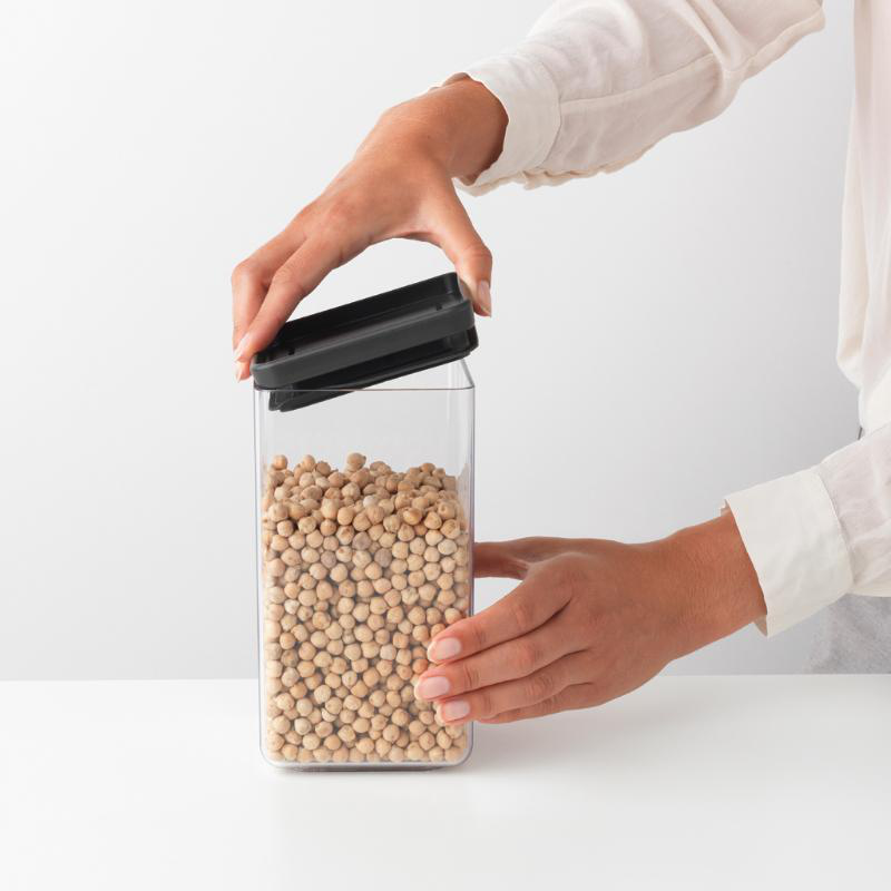 Product image: Brabantia tasty square canister 1.6l - dark grey, , medium-null