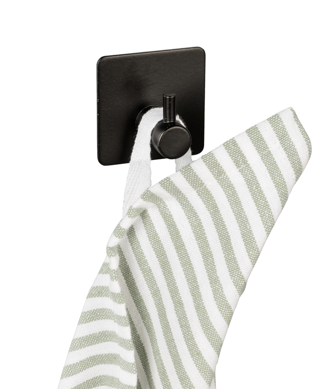 Product image: Wenko bbq wall hook stainless steel black 2pcs, , medium-null