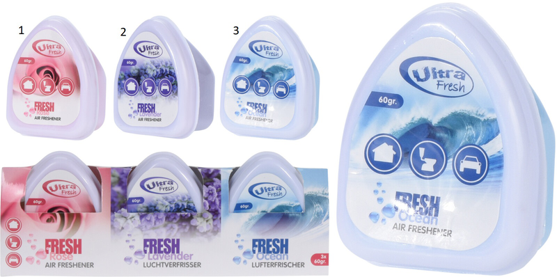 Air freshener gel set 3pcs, , medium-null