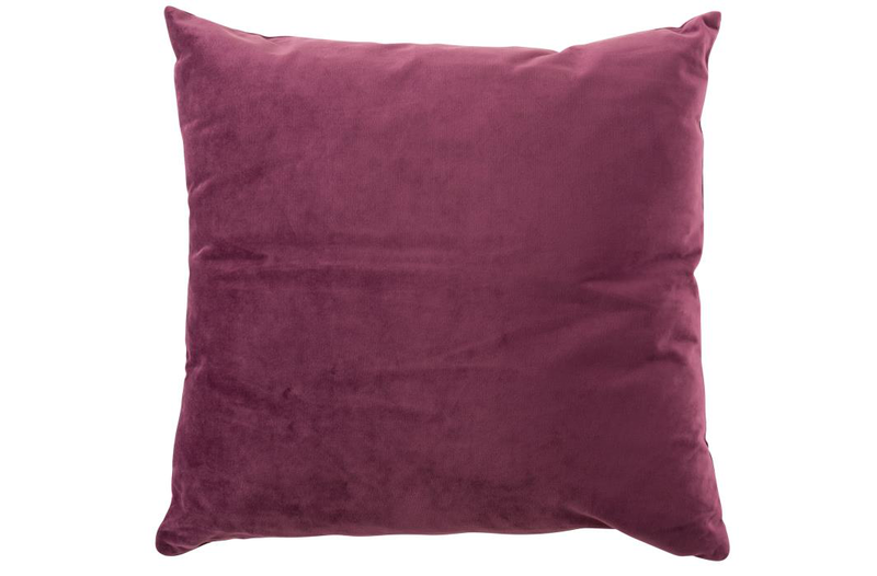 Cushion square velvet dark purple, , medium-null