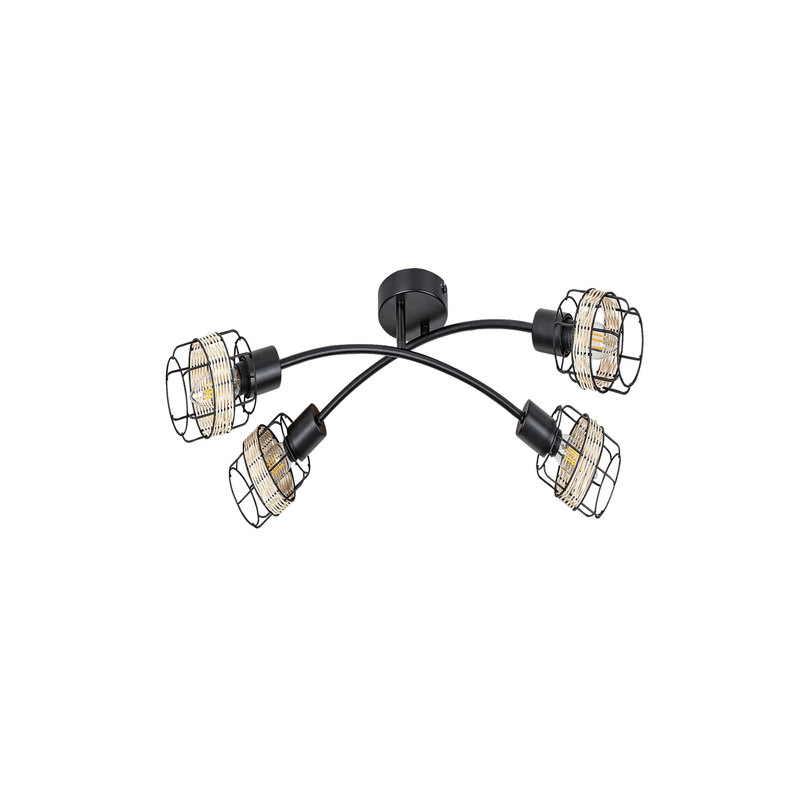 Indiana ceiling lamp 25w black, , medium image number null