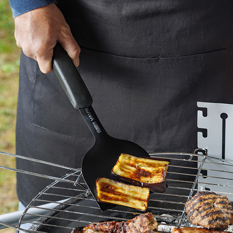 Nava bbq guru stainless steel grill spatula and scraper 35cm, , medium-null