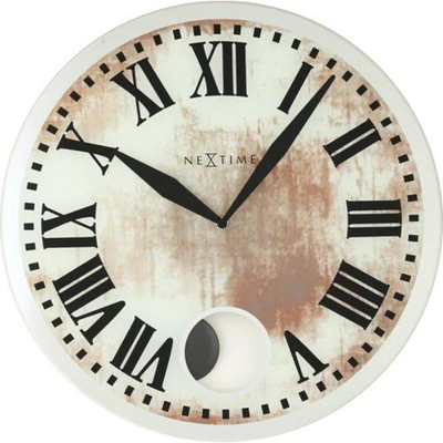 Nextime wall clock 43 x 4.2 cm, glass, 'romana', , medium