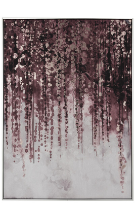 Wall frame balls canvas/wood (103x143cm), Purple Mix, medium