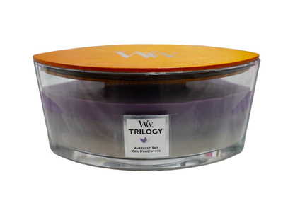 Amethyst sky trilogy - large, Purple & Beige, medium