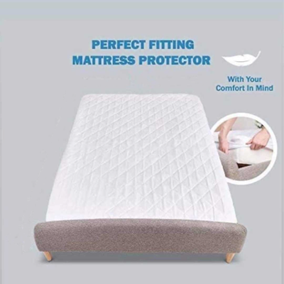Quilted mattress protector double 5ft  #66462