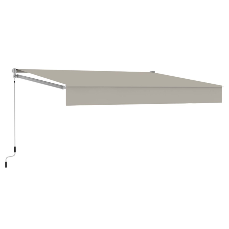 Wall awning with manual mechanism 3.95x3m  ecru-null