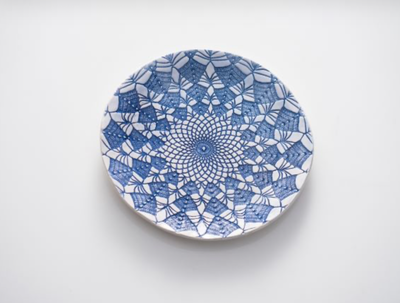 Granma's flat plate small, Green, medium