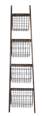 Superliving stand with 4 metal basket 42.5x45xh163cm