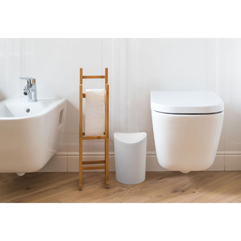 Tatay swing lid bin 6l - white, , medium image number null