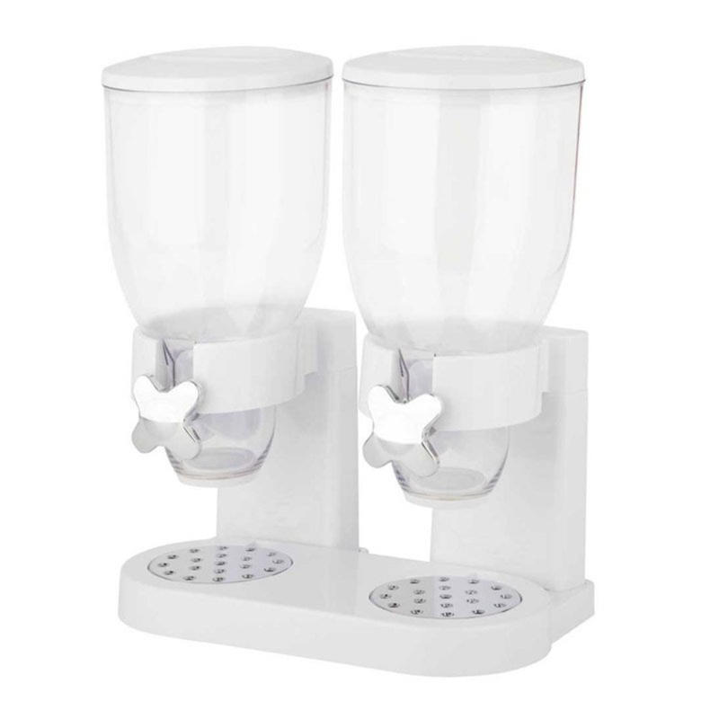 Product image: Διπλός χειροκίνητος διανεμητής δημητριακών fresh&easy χωρητικότητας 2 x 2l, cereal dispenser άσπρο, , medium-null