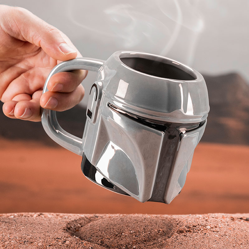 Mandalorian helmet shaped mug, , medium-null