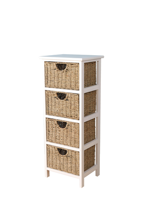 Tina wooden cabinet with 4 baskets