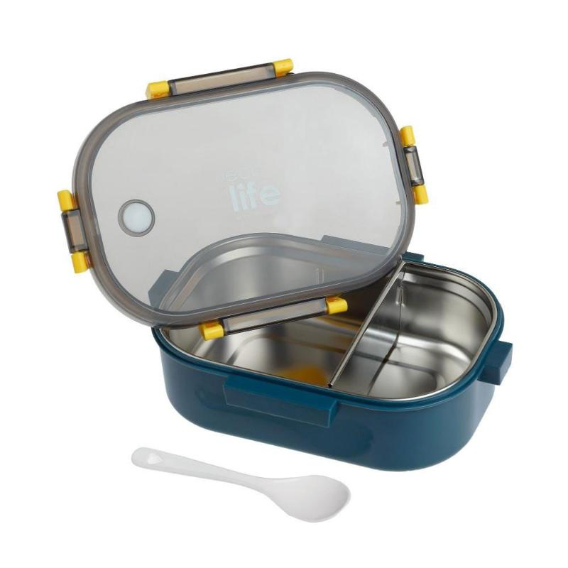 Ecolife lunch box 900ml - blue, , medium-null
