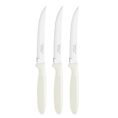 Ipanema steak knives 3 pcs white, White, medium