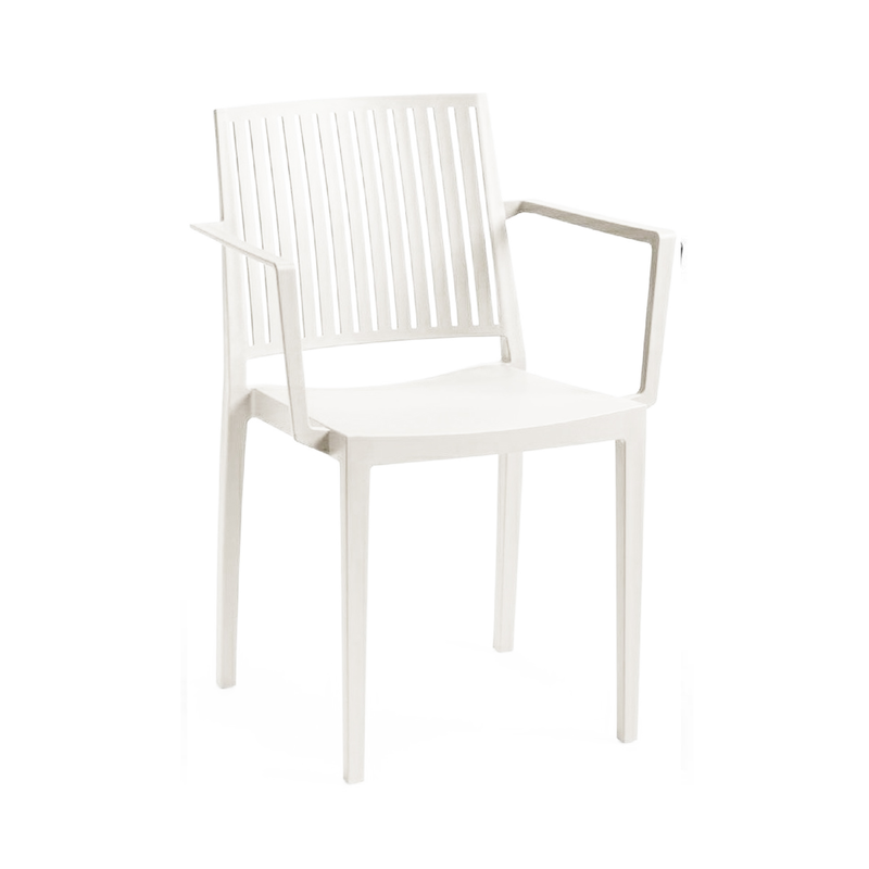 Bars chair with arms plastic black image number null