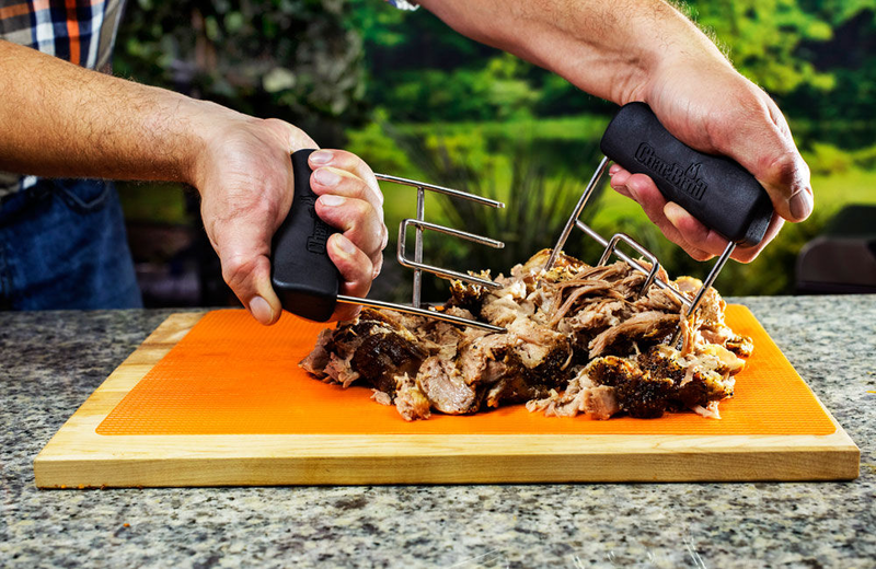 Product image: Char-broil pulled pork stainless steel forks, black / silver, 13 x 11.5 x 2.5 cm, , medium-null