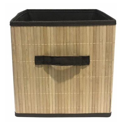 Cubbox storage box 30x30x30cm white bamboo, White, medium