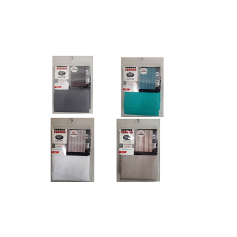 Shower curtain various colours 180x200, , medium-null