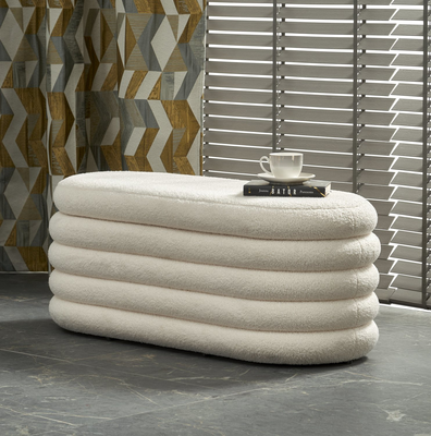 Bliss bench with storage, White, medium