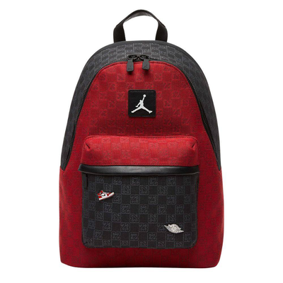 Monogram backpack, Red, medium