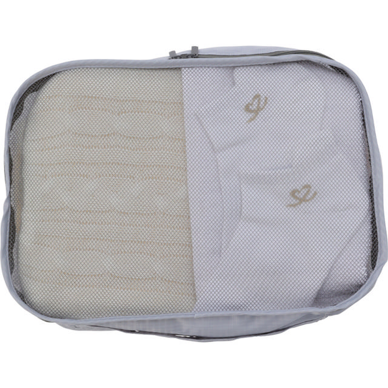Travel organizer packing cubes set 4pcs - blue light grey, , medium-null