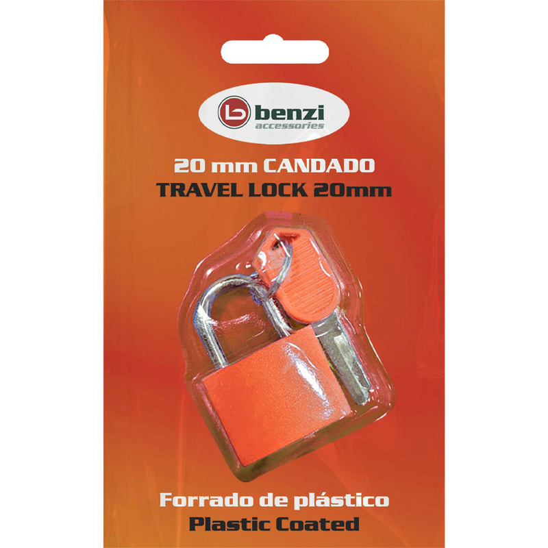 Product image: Λουκέτο με κλειδί benzi πορτοκαλί bz5740-null