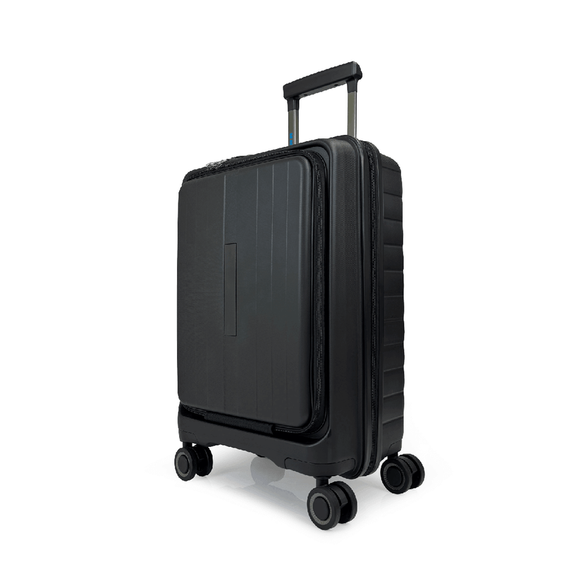 Bg berlin - nobu cabin size (4 wheel), front laptop pocket, 54.5cm/20in luggage / suitcase, black-null