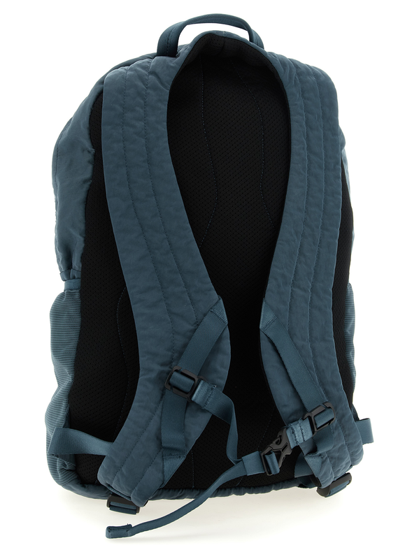Blue polyamide backpack-null