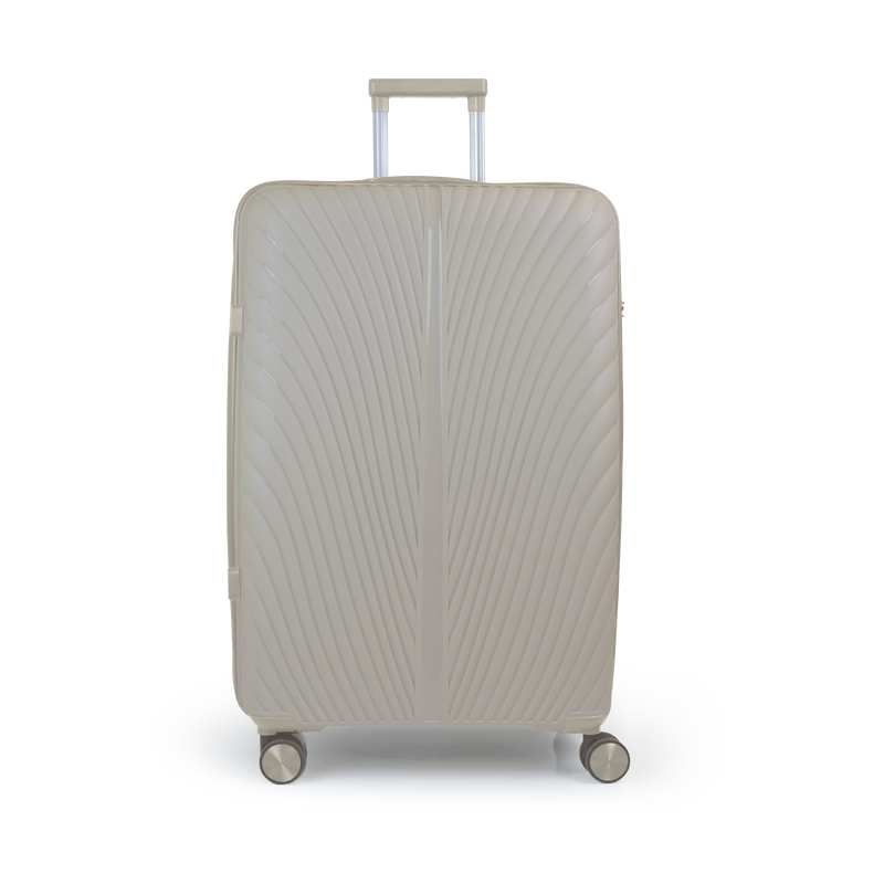 Aerocase - peacock, large size (4 wheel) 77cm/28in luggage, 20-23kg suitcase, black-null