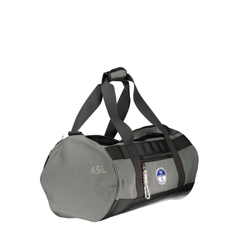 Grigio polyester men's duffle bag-null