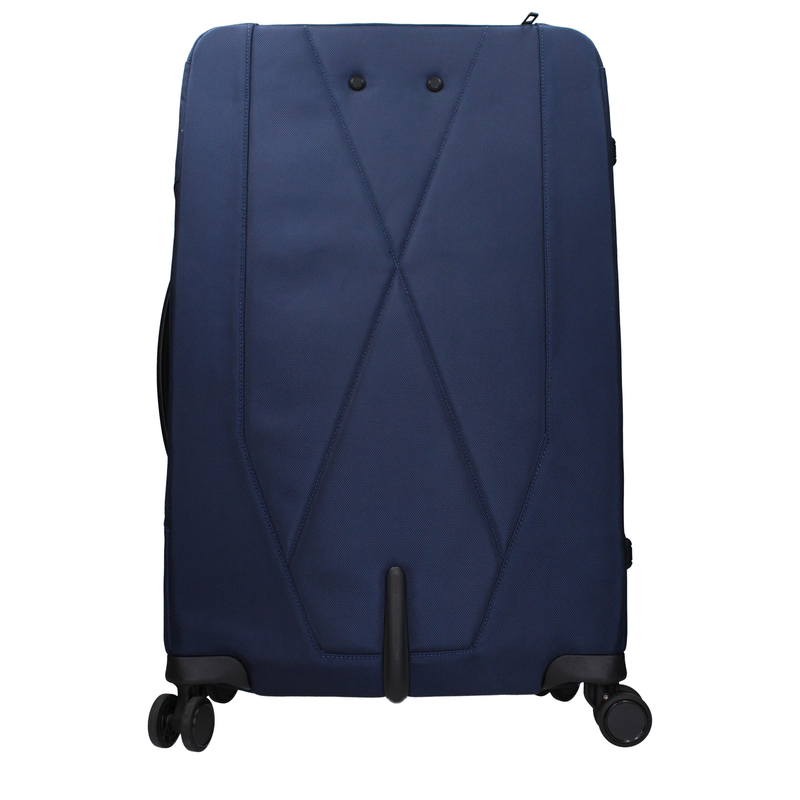 Blue fabric luggage and travel-null