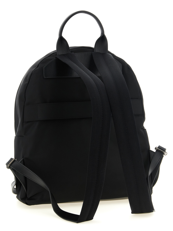 Black polyamide backpack-null