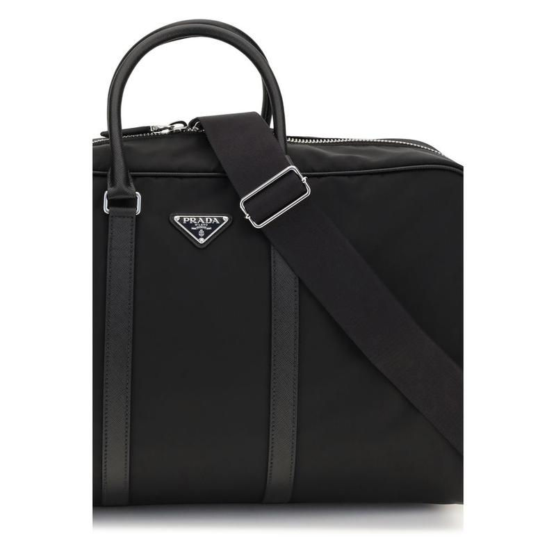 Black recycled polyamide luggage and travel-null