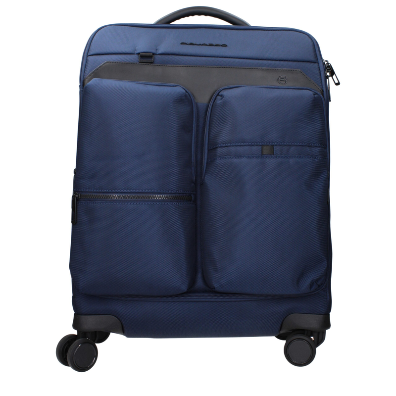 Blue fabric luggage and travel-null