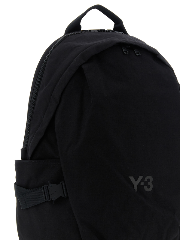 Black polyamide backpack-null