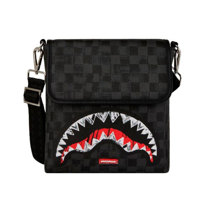 Sprayground scribble shark messenger bag-null